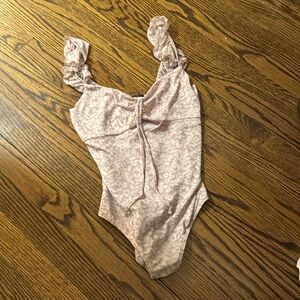 Blu Blush pink bodysuit with design